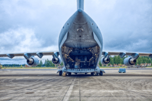 The C-17 Globemaster where I coordinated an evening social. 